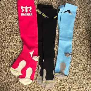 Set of 3 Marathon/ Running Compression socks